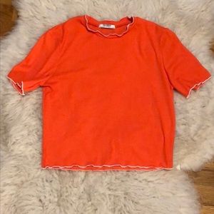 ORANGE ZARA CROP TOP
